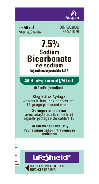 25-035-CI, Corning® 100 mL Sodium Bicarbonate, 7.5% solution