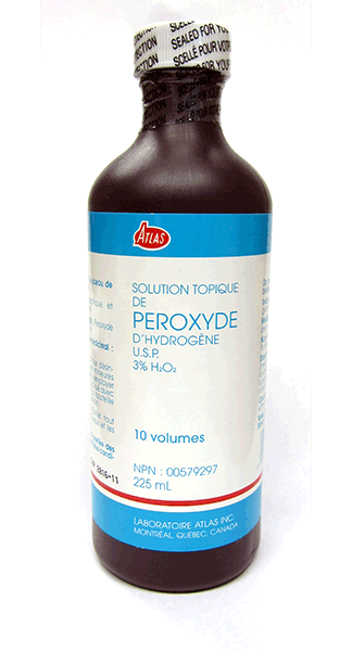 Peroxyde d'hydrogène 225 ml, 3 % de concentration