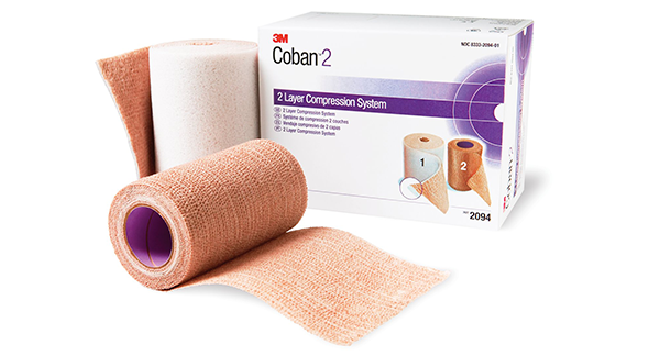 Système de bandage compressif à deux couches 3M Coban 2