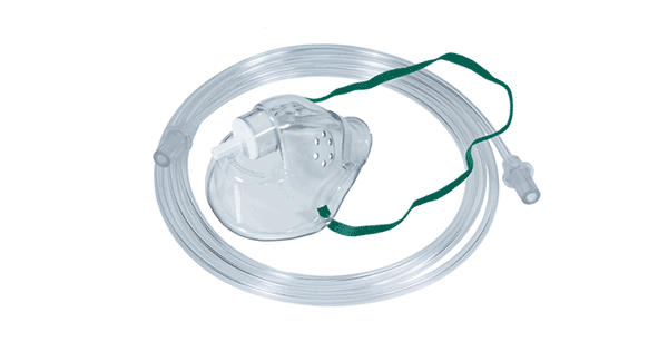 Masque oxygene PVC A/Tube connecteur PVC, 150 cm (x 20)